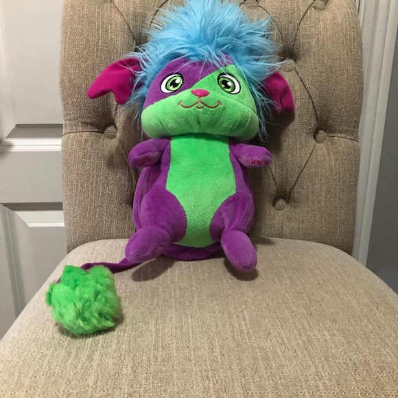Popples Plush Yikes 9" Purple Spin Master 2015 Stuffed Animal Toy - Picture 1 of 6